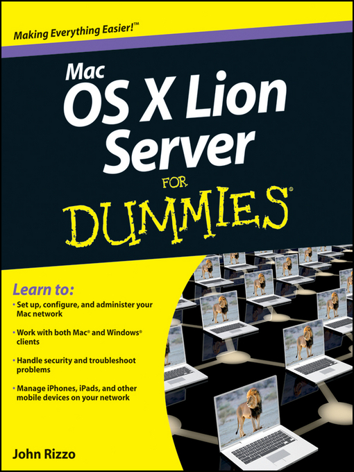 Title details for Mac OS X Lion Server For Dummies by John Rizzo - Available